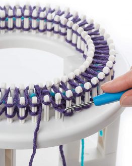 Authentic Knitting Board Rotating Double Knit Loom, Off White