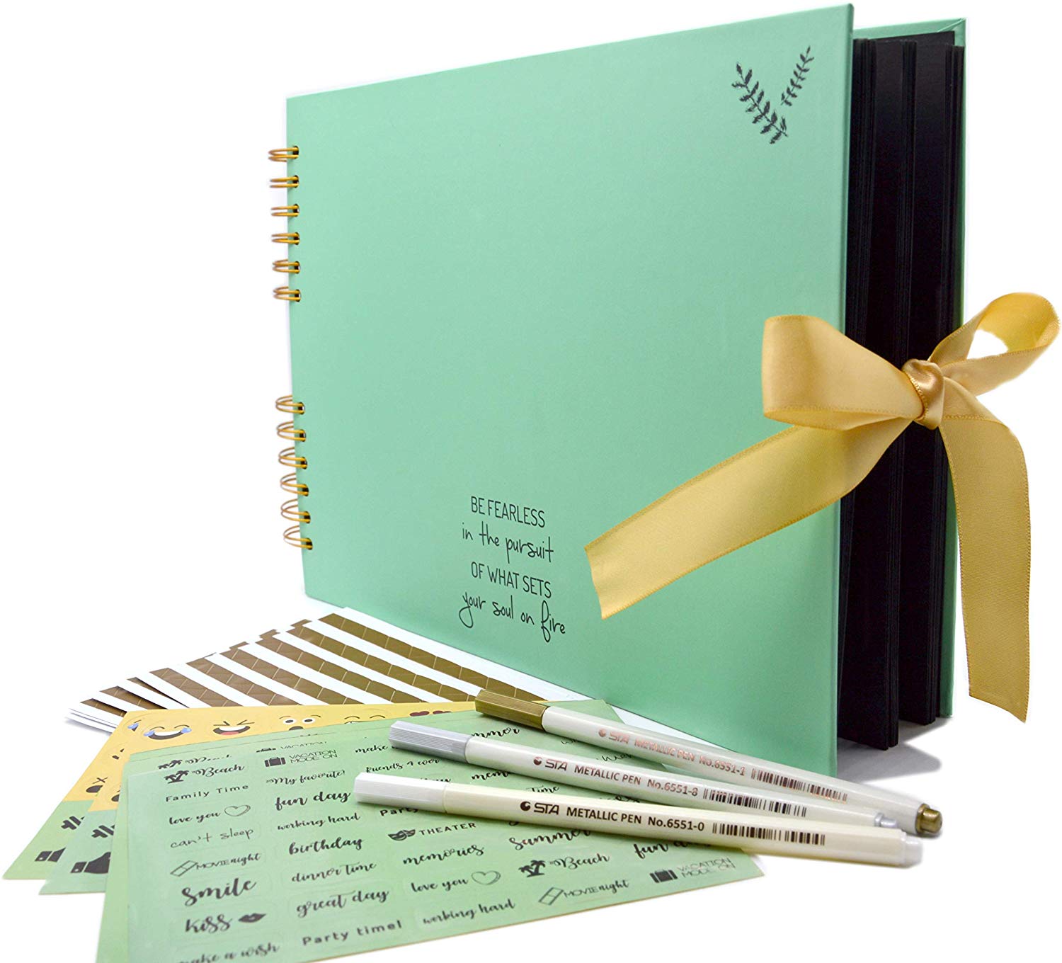 Scrapbook Kit - 80 Pages Photo Album - Scrapbooking Picture Album - Craft Paper DIY Memory Book