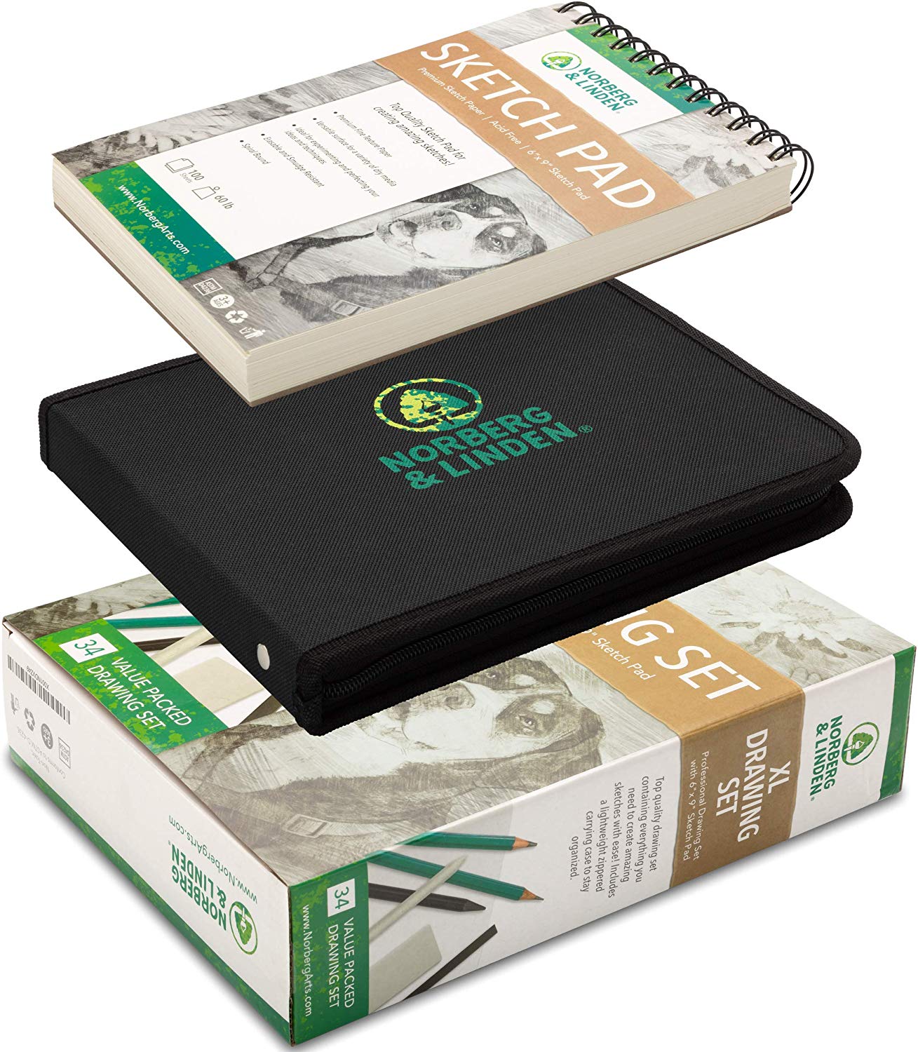 XL Drawing Set - Sketching, Graphite and Charcoal Pencils. - Image 3