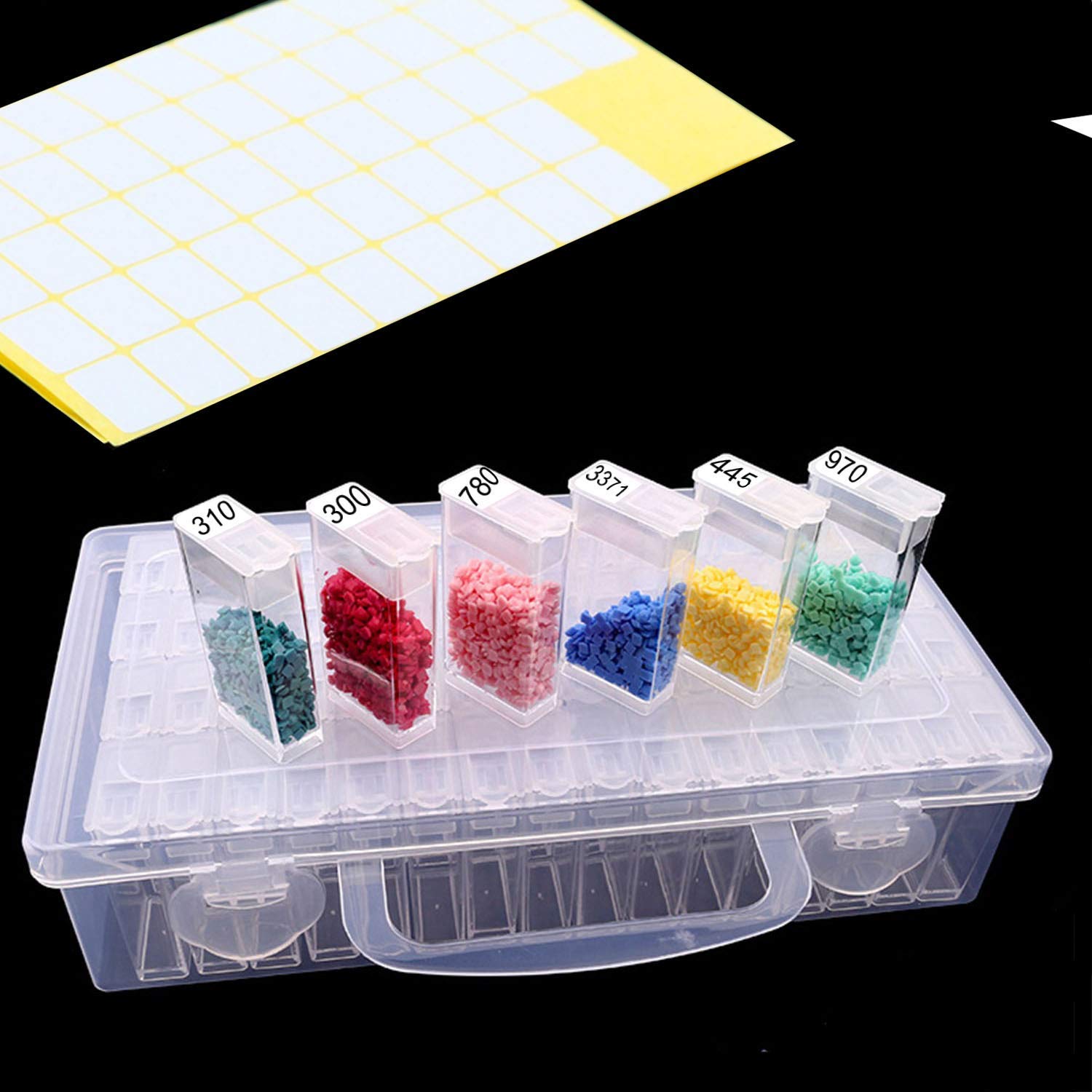 Diamond Painting Storage Containers, Portable Bead Storage Container 64 Gird - Image 2