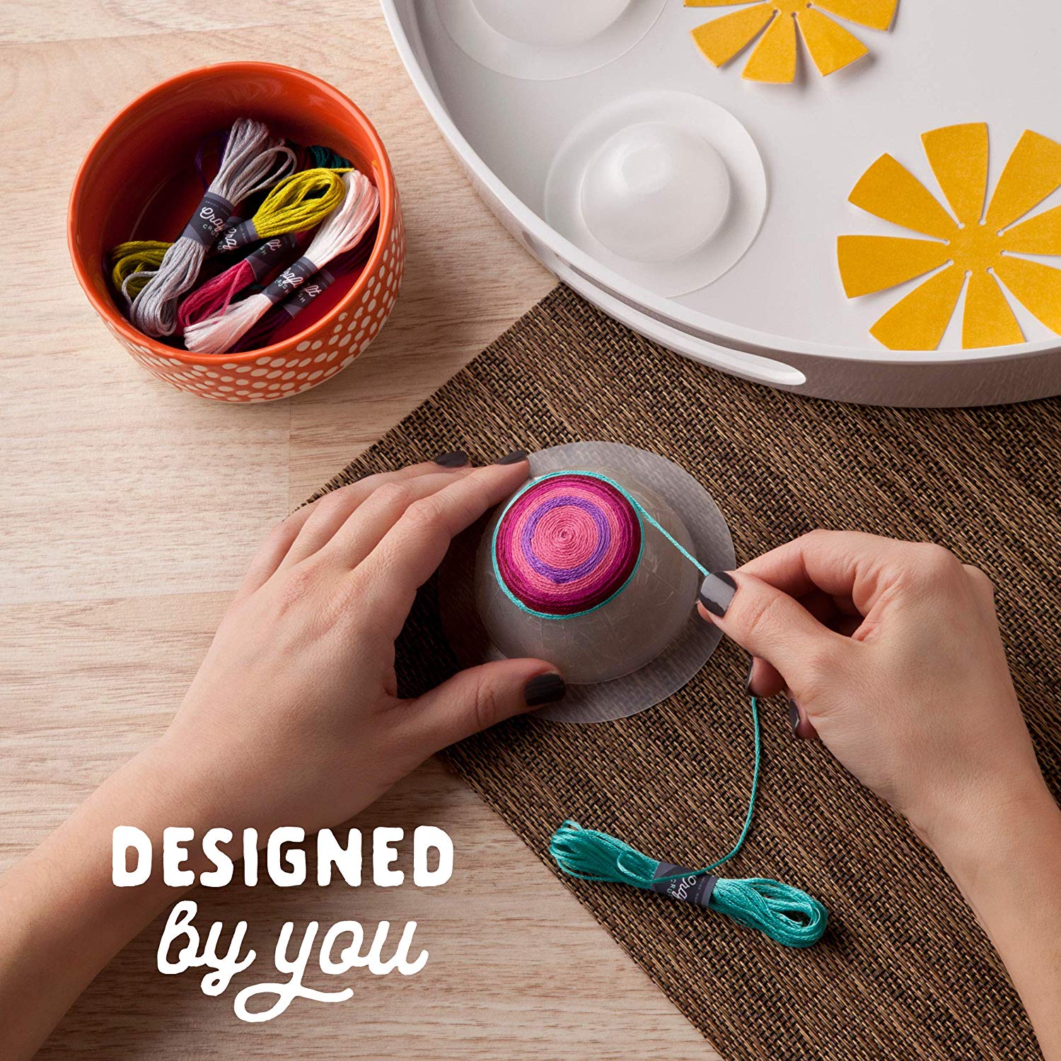 Thread Bowls Kit – Craft Kit Makes 3 Tiny Thread Bowls - Image 3