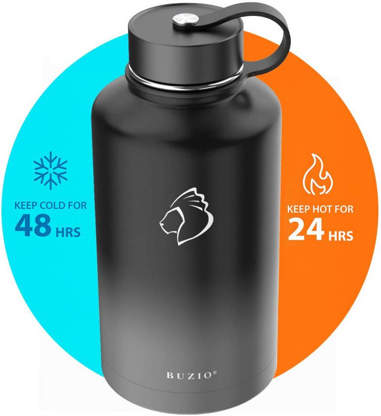 Stainless Steel Water Bottle (Cold for 48 Hrs, Hot for 24 Hrs), 40 oz