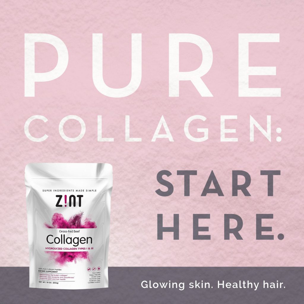 Zint Collagen Peptides Powder (32 oz) PaleoFriendly, KetoCertified