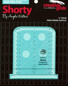 Creative Grids Machine Quilting Tool Ruler Template - Shorty